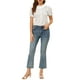 thumbnail image 2 of CAMISA DE BOTONES CON CUELLO PLISADO Y MANGAS ABULLONADAS FLORAL PARA MUJERES INSPIRAR CHIC S BLANCA, 2 of 7