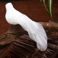 thumbnail image 5 of Cheers.US 12Pcs White Doves Ornaments Artificial Foam Feather White Birds Fake Doves Pigeon with Clip Simulation Figurines Miniatures DIY Craft for Wedding Party Home Decor Accessories, 5 of 7