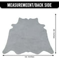 thumbnail image 2 of Unique Small Brown & White Cowhide Rug - Natural Design for Cozy Home Decor, Adds a Touch of Elegance to Any Space, 2 of 5