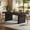 Black, variant on Finmind 63" Farmhouse Dining Table, Spacious Modern Kitchen Table with Fluted Design for Dining Room, Living Room, Natural