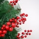 thumbnail image 3 of FloreceBien 20 piezas de tallos de bayas de acebo rojas con purpurina navideña, artificiales para adornos de árboles de Navidad, 3 of 5