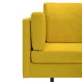 thumbnail image 5 of vidaXL Corner Sofa Yellow Fabric, 5 of 7