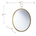 thumbnail image 3 of SEI Furniture Lorena Wall Mirror in Antique Bronze, 3 of 3
