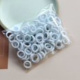 thumbnail image 3 of Bandas elásticas de nailon de colores para el pelo para mujeres y niñas, para sujetar colas de caballo, pequeñas bandas de goma para el pelo, accesorios para el pelo de moda para niños, 3 of 5