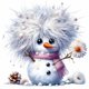 thumbnail image 2 of Kit DIY 5D Muñeco Nieve Invierno Del 30x30cm, 2 of 9