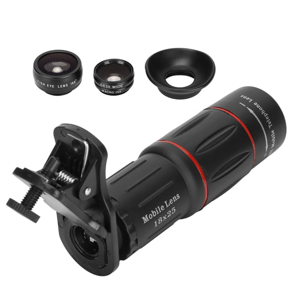 Kit De Lentes Para Cámara De Teléfono 4 En 1, Kit De Lentes Para Cámara De Teléfono Celular Con Revestimiento De Múltiples Capas Multiusos Para Tableta PC
