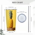 thumbnail image 3 of JRXY Pineapple Pattern 20oz Car Straw Cup with Straw 20oz, 3 of 7