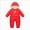 A7-Newborn One-Piece Jumpsuit-Red, variant on 12-18 Months Newborn Infant Snowsuit Toddler Winter Coat Baby Girl Clothes Warm Jacket 0 3 6 Month Boys And Girls Baby Romper Pajamas Crawling Clothes