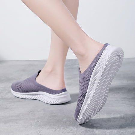 

Aayomet Women s Fashion Sneakers Leisure Shoes Outdoor Fashion Women s Casual Slip-on Breathable Wedges Women s Purple 7.5