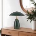 thumbnail image 2 of Alora Lighting TL437409PGN Poppy 11" Tall Rechargeable Led Vase Table Lamp - Pine Green, 2 of 7
