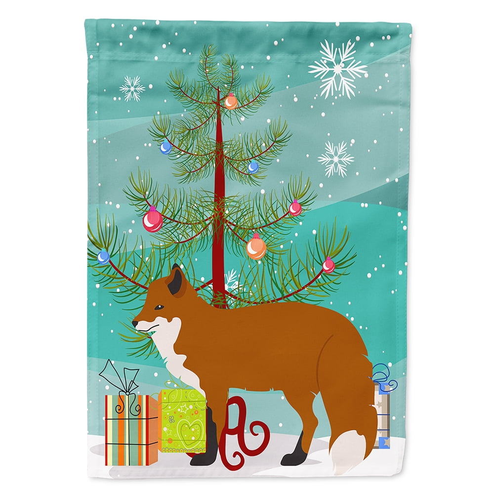Red Fox Christmas Garden Flag