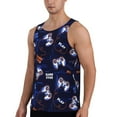 thumbnail image 2 of Gukieu Game Pads Print Men's Quick Dry Fitness Vest, Round Neck Sleeveless Fitness Bodybuilding Top-Large, 2 of 7