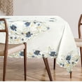 thumbnail image 2 of Table Cloth for Dining Table, Ivory Table Linen, 60x120 inches Rectangle - The Cedrick Collection - Home Decor, 2 of 6