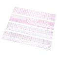 thumbnail image 4 of Regla de plástico transparente de 4 piezas, regla de costura, regla recta de plástico, juego de herramientas de medición para diseño de ropa, costura y acolchado., 4 of 5