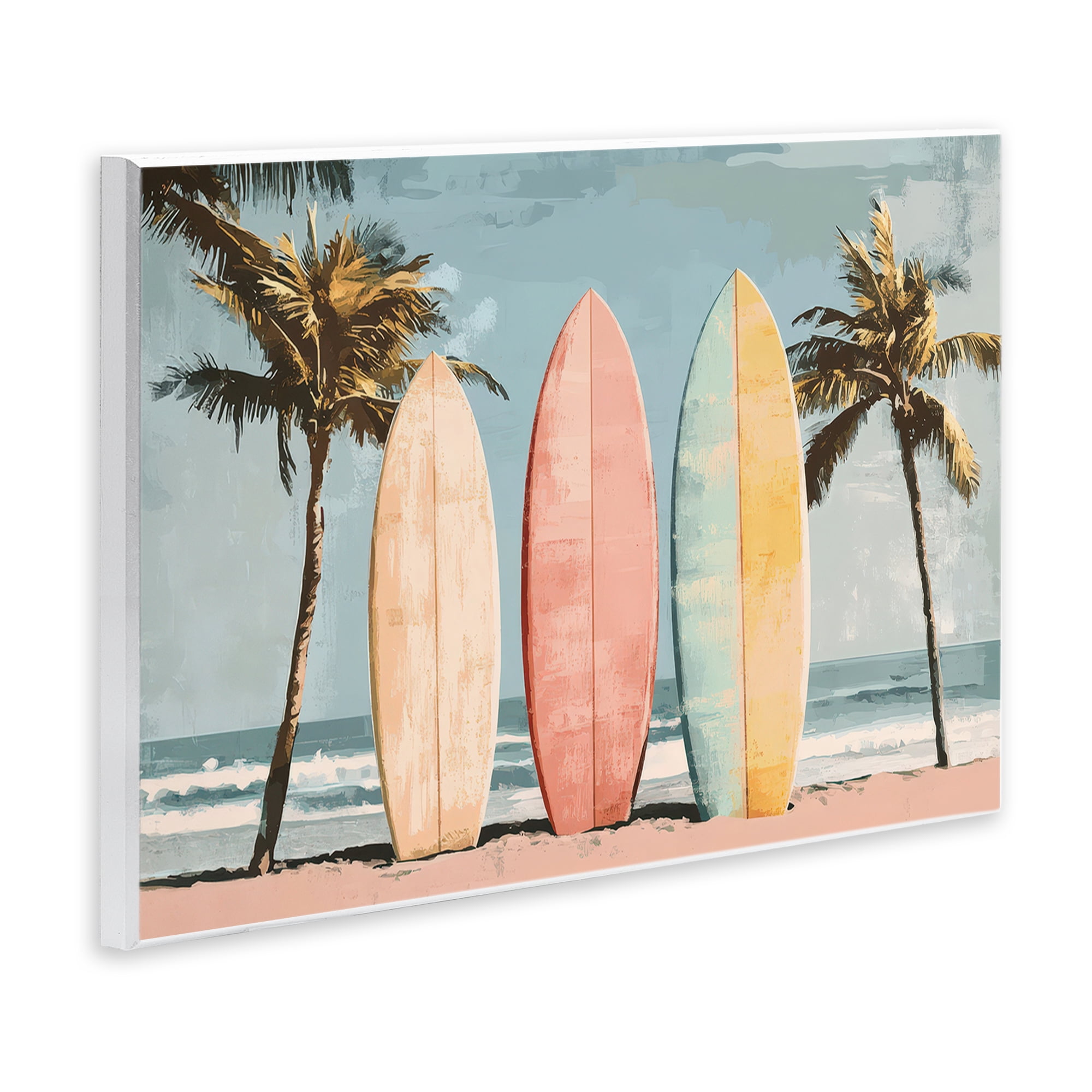 Stupell Industries Paradise Surfboard Trio Wall Plaque Art, design by Petal Prints Design