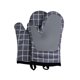 thumbnail image 1 of Guantes de horno, guantes de silicona resistentes al calor, guantes de cocina antideslizantes para asar, cocinar, hornear, cocinar, microondas, pizza (gris cuadrado), 1 of 5