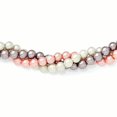 thumbnail image 1 of Sterling S Majestik Rh-pl 3 Row 4-5mm Multi Imitat Shell Pearl Necklace 18 Inch, 1 of 3