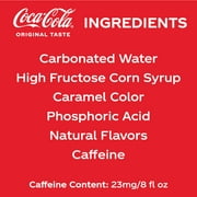 Coca-Cola Soda Pop Glass Bottles, 8 fl oz, 6 Pack