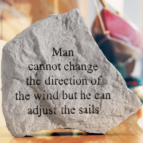 Man Cannot Change Garden Accent Stone