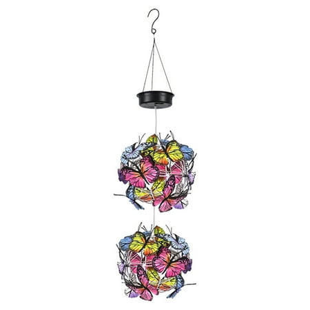 

OAVQHLG3B Solar Outdoor Butterfly Ball Light Garden Decoration Solar Chandelier With Butterfly Decoration Power Supply Waterproof Garden Courtyard Passage