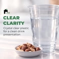thumbnail image 4 of EconoHome Clear PET Plastic Cups – 24oz (Pack of 1000) – Crystal Clear, Durable, Disposable Beverage Cups – Perfect for Parties, Events, and Businesses, 4 of 9