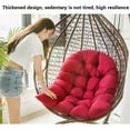 thumbnail image 5 of Cojín de cesta colgante para columpio, cojín para silla colgante para silla tipo huevo, cojín para asiento de colchón colgante, cojín para silla extraíble para patio y jardín, muy cómodo, 5 of 5