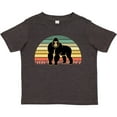 thumbnail image 3 of Inktastic Gorilla Retro Sunset Jungle Animal Boys or Girls Toddler T-Shirt, 3 of 5