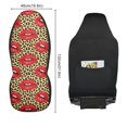 thumbnail image 2 of ALAZA Mouth in Leopard Car Seat Covers 2 PCs Universal Auto Front Seats Interior Protector, 2 of 7