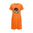 thumbnail image 4 of WJHWSX Womens Nightgown,Nightgowns for Women,Soft,Easy Care,Printed,Orange,S(US:4), 4 of 5