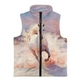thumbnail image 4 of Pzuqiu Horse Kid Outerwear Vest 9-10 Toddler Girl Clothes Breathable Winter Lightweight Sleeveless Fleece Jacket with Pocket Soft Full Zip Personalized for Outdoor Activities, 4 of 7