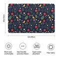 thumbnail image 3 of Pioneer Flower Floral Print Pattern Bathroom Rugs Mat, Non Slip Microfiber Bathroom Rug with Rubber Backing, Soft Mats for Bathroom Floor Tub Shower, 20"x32", 3 of 5