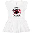 thumbnail image 3 of Inktastic Valentine's Day Papa's Lovebug Girls Toddler Dress, 3 of 5