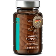 N7 Immune Support Supplement - Immunity Boost with Echinacea - Natural Vitamin C from Acerola - Zinc - Andrographis - Grapefruit Seed Extract - Vegan Immune System Vitamins Complex - 60 Capsules