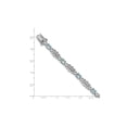 thumbnail image 2 of 4.40 Carat (Ctw) Aquamarine Bracelet in Rhodium Plated Sterling Silver for Women, 2 of 4