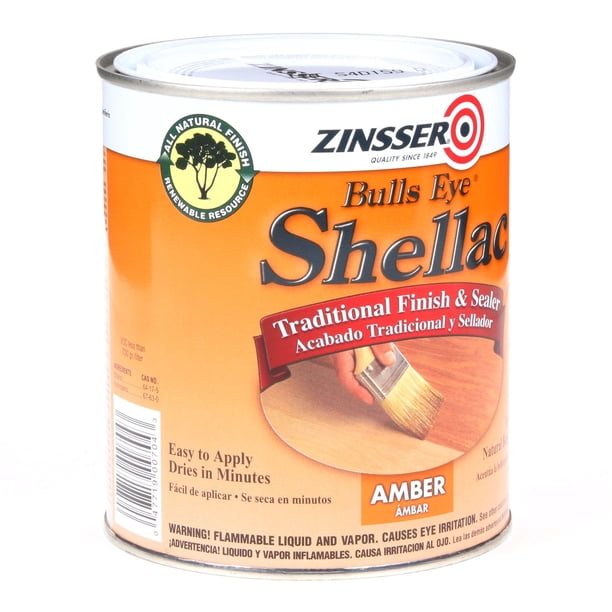 Zinsser 704H Bulls Eye Shellac for Interior Furniture, Wood Finish