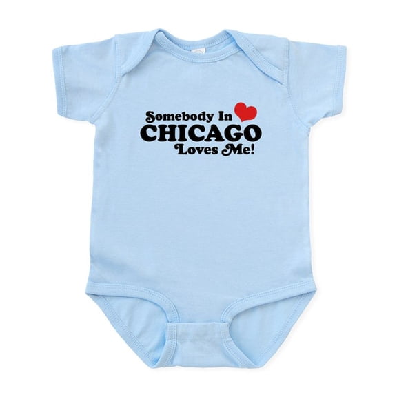 CafePress - Chicago Body Suit - Baby Light Bodysuit, Size Newborn - 24 Months