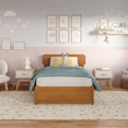 thumbnail image 5 of AFI Capri Twin Solid Wood Platform Bed with Panel Footboard and Twin Trundle, Light Toffee, 5 of 17