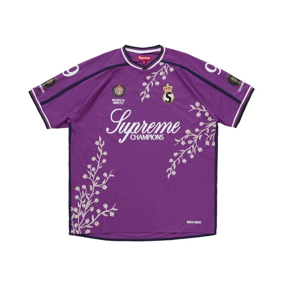 Supreme Men's Floral Soccer Jersey Purple, from StockX