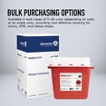 thumbnail image 2 of Dynarex Sharps Container, Thermoplastic Container with Translucent Lid, 3 Gallon, 12 Count, 2 of 7