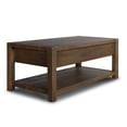 thumbnail image 5 of Grain Wood Furniture Montauk Coffee Table, Solid Wood with a Rustic Walnut Finish, 5 of 8