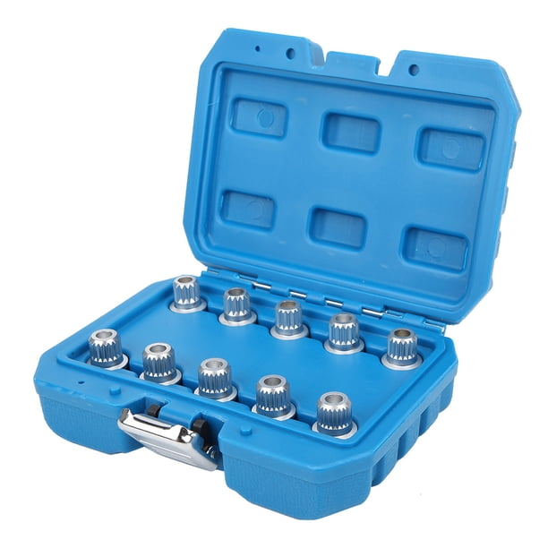 Kit De Extracción De Tuercas De Rueda De 10 Piezas De Alta Sensibilidad, Juego De Llaves De Tuercas De Bloqueo De Rueda Duraderas, Para Instalación De Extracción De Reparación