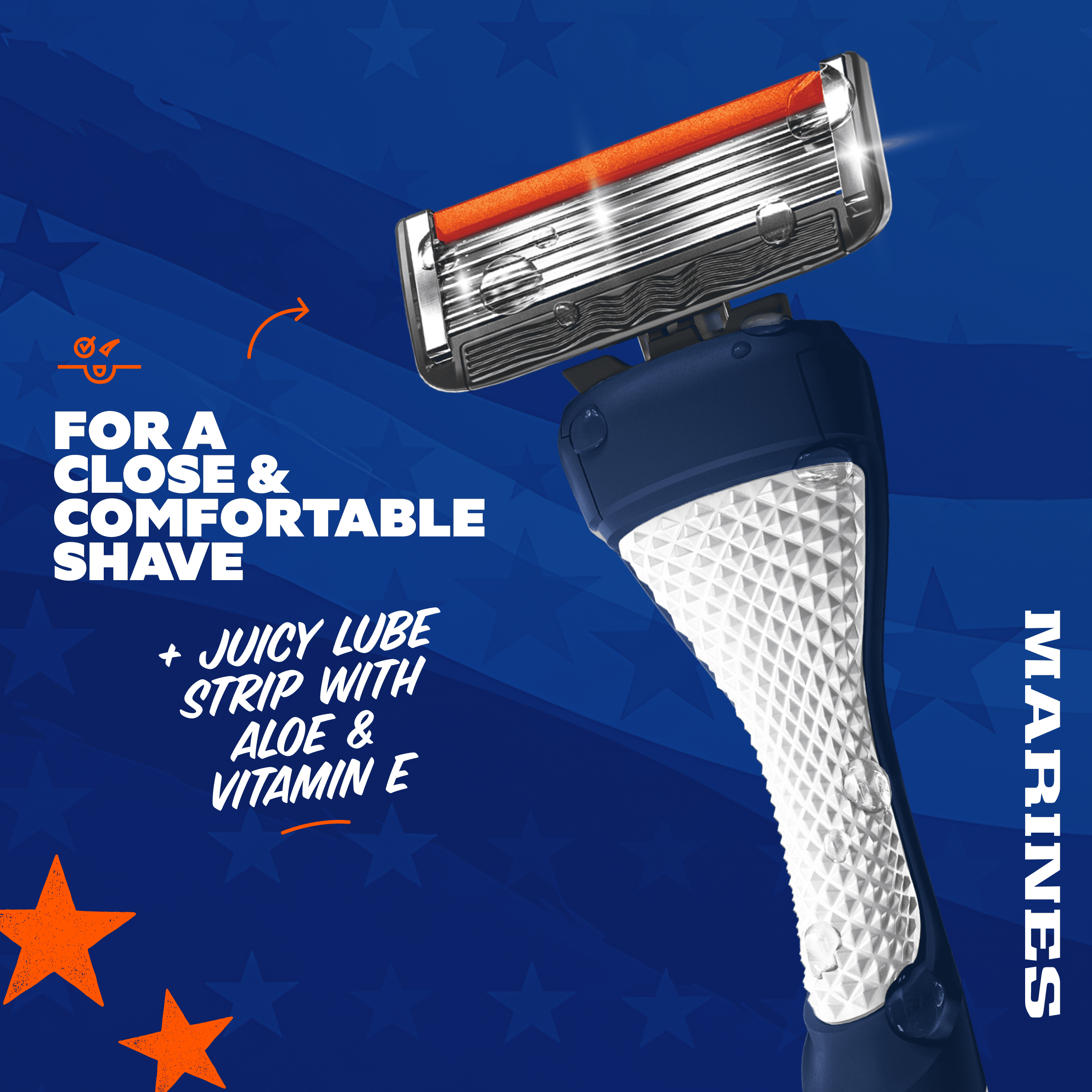 Dollar Shave Club Military Marines 6-Blade Razor Starter Set