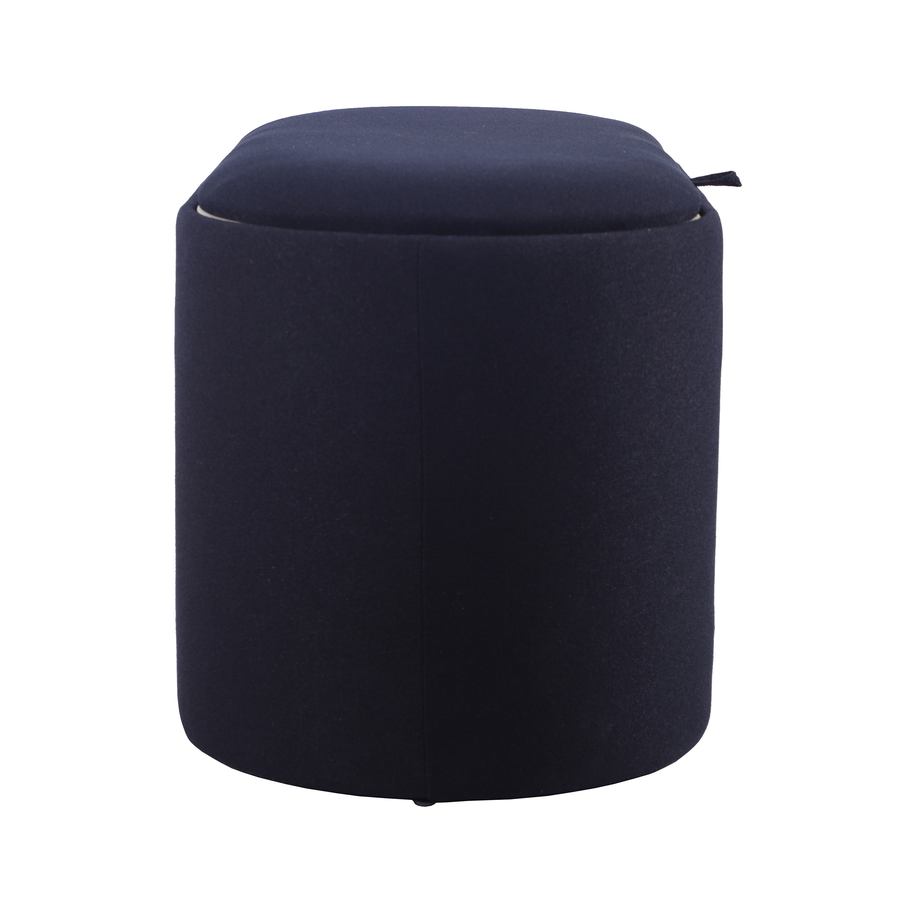 Techni Home Storage Ottoman with Reversible Tray Top, Black