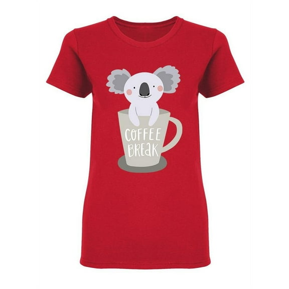 Koala Coffee Brake T-Shirt Women -Image by Shutterstock, Female Medium