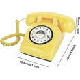 thumbnail image 3 of Tl - Teléfono retro de una sola línea con cable de coutadora, fera giratoria clásica, clásico, manos libr, teléfono fijo para el hogar/oficina/hotel, teléfonos antiguos para personas mayor, 3 of 5