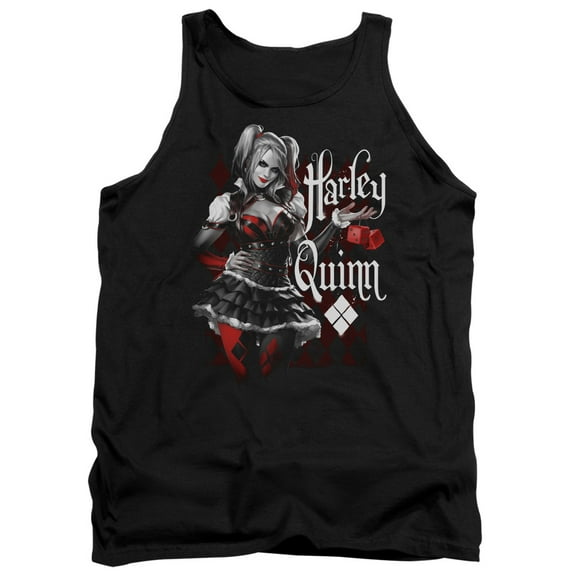 Batman Arkham Knight Dice Adult Tank Top Black