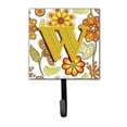 thumbnail image 1 of Carolines Treasures CJ2003-WSH4 Letter W Floral Mustard And Green Leash & Key Holder, 1 of 1