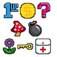 thumbnail image 1 of Mini Découpes 8 Bits (Pack de 24), 1 of 2