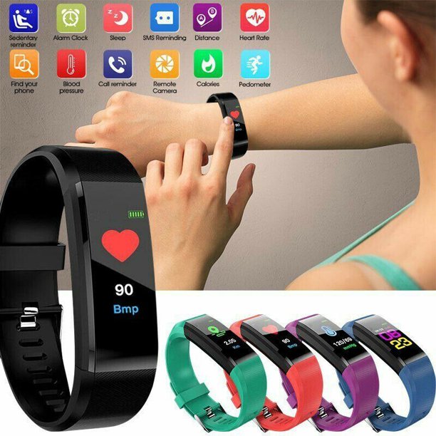 Sport Health Waterproof Fitness Smart Watch Activity Tracker Wrist Band Bracelet - Walmart.com