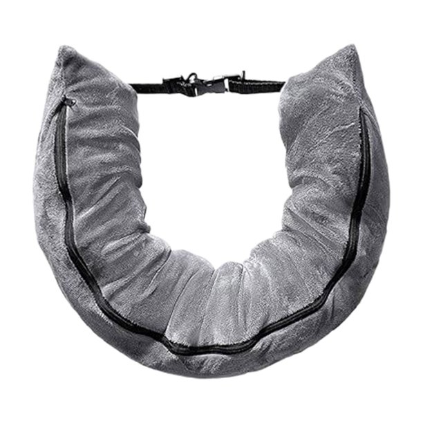 Fundas de almohada de felpa decorativas Kearding Almohada cervical gris